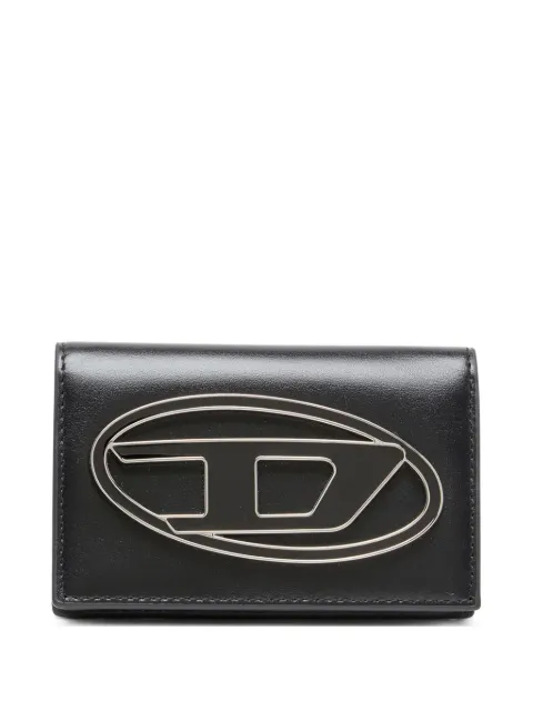 Diesel 1DR IV metallic-logo cardholder Black X10386PR818