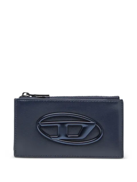 Diesel 1DR logo-plaque cardholder Blue X10290PR818