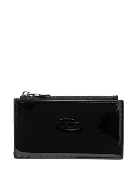 Diesel Play III patent leather cardholder Black X10003P6255