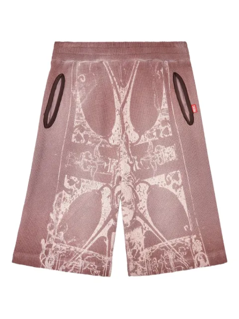 Diesel P-Warky printed shorts Pink A184450DLBN