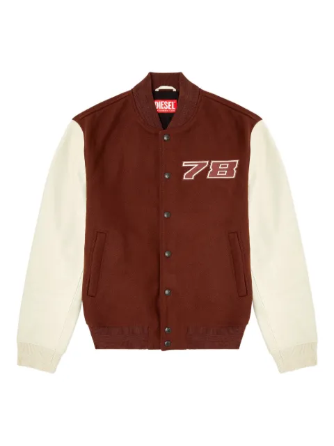 Diesel L-Kopf wool-blend varsity jacket Red A185030LHAL