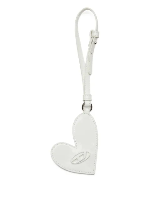 Diesel Play mirror heart-shaped keychain White X10212P6255