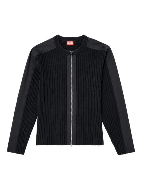 Diesel K-Matty ribbed zip-up cardigan Black A174640JLCR