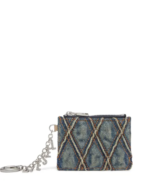 Diesel quilted denim cardholder Blue X10417P5570