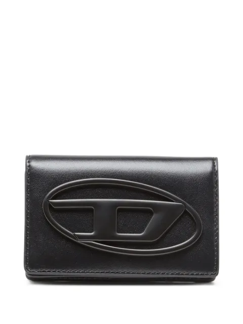 Diesel Holi-D oval-logo cardholder Black X10397PR818