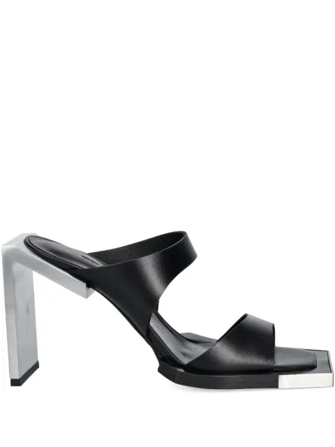 HELIOT EMIL 100mm leather sandals Black PRESS25W17003