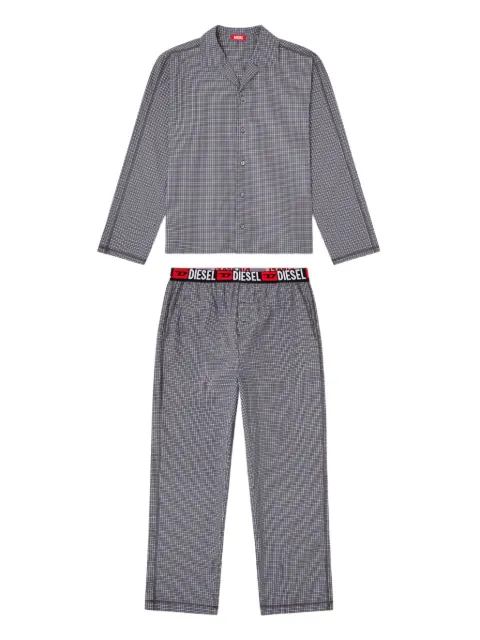 Diesel Paul-D-Core checked pyjama set Grey A193550CEBX