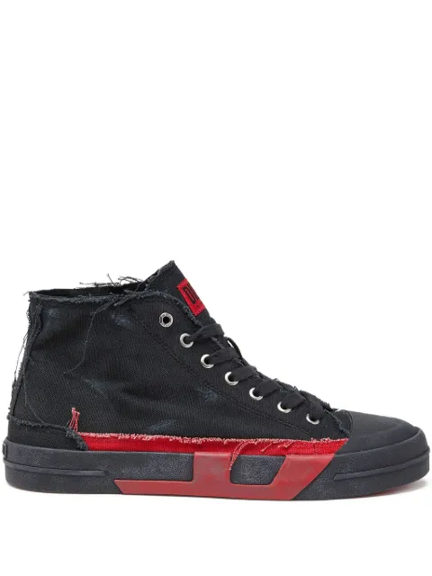 Diesel S-D-Verse Mid canvas sneakers Black Y03723P8114