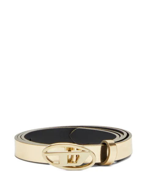 Diesel B-1dr 15 oval-buckle belt Gold X10423P1660