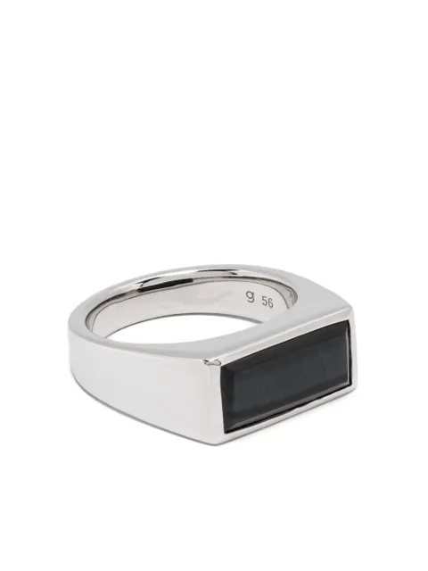 Tom Wood Peaky Blue Hawk ring Silver 10855TW