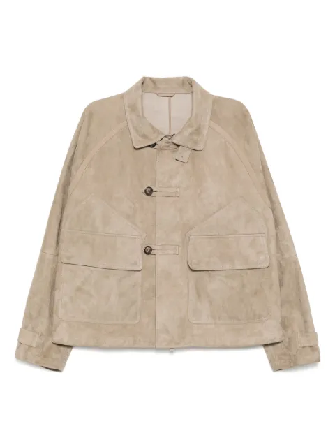 Giorgio Armani suede jacket Neutrals GM001380AF15284U6161