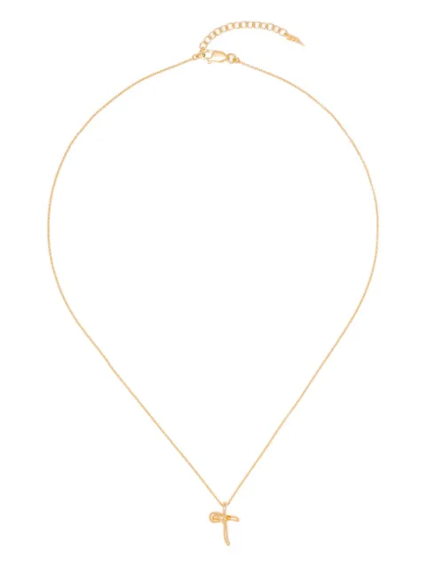Missoma molten initial necklace Gold INLGN3NST