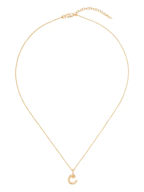 Missoma molten initial necklace Gold INLGN3NSC