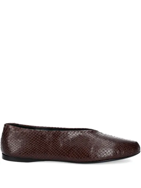 Proenza Schouler leather ballerina shoes Brown SH251015BG001FC