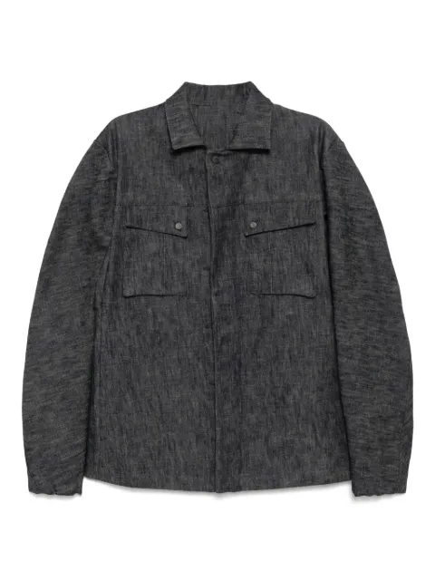 Boris Bidjan Saberi denim jacket Blue OVERSHIRT11RAWFKU10002