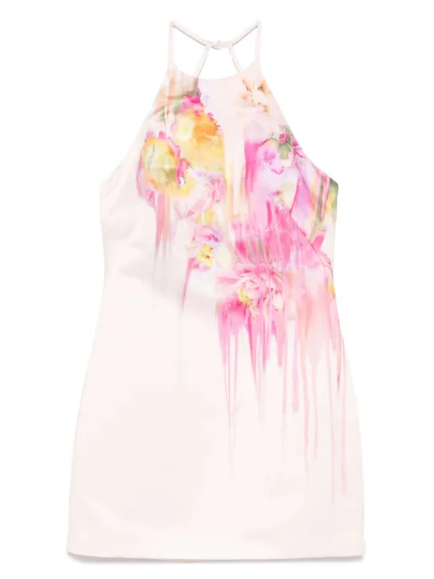 Blumarine flora-print mini dress Pink 4A260A