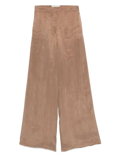 Blumarine gabardine trousers Brown 4P093A