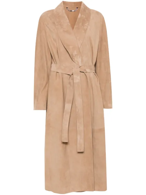 FENDI suede coat Brown FPS901AUON