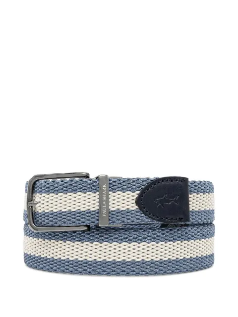 Paul & Shark striped belt Blue 14316006