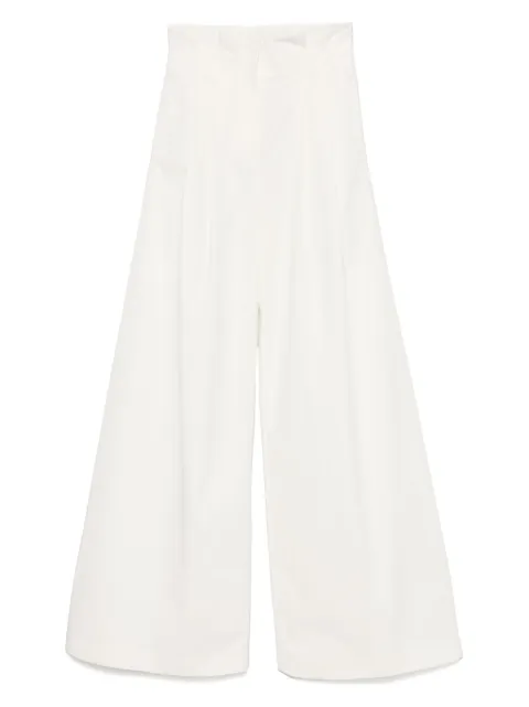 A.W.A.K.E. Mode wide-leg trousers White SS25P01CO04