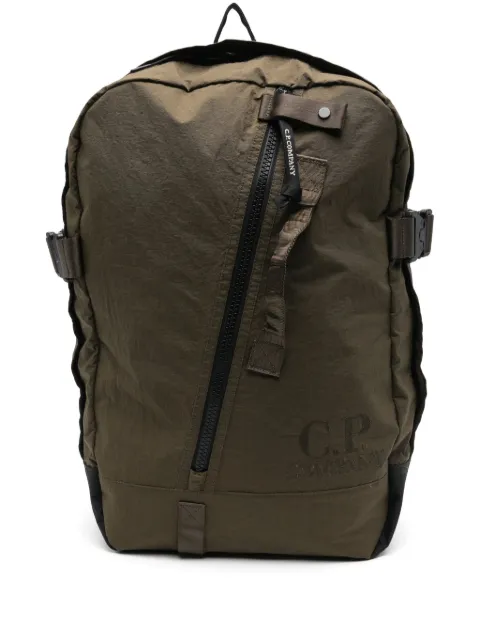 C.P. Company logo-embroidered backpack Green 18CMAC174A110188G