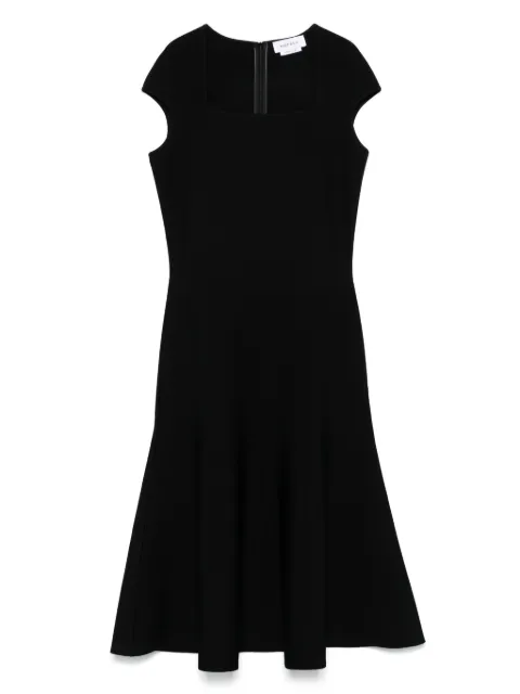 Alexander McQueen flared-hem midi dress Black 829730Q1BDC