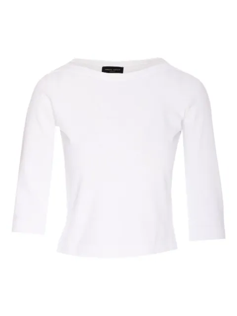 Roberto Collina boat-neck T-shirt White B31106