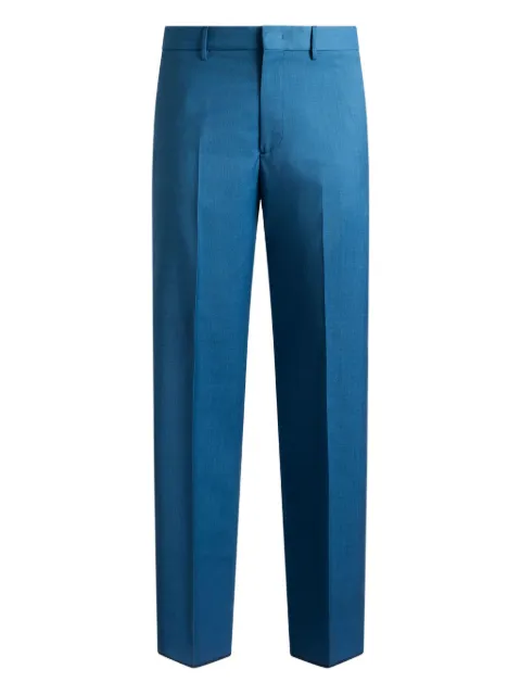 ETRO wool straight-leg trousers Blue MRED001499TU2I5