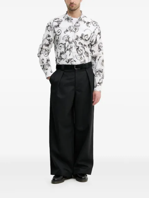 Versace Jeans Couture baroque-print shirt White 78GAL2S0NS630