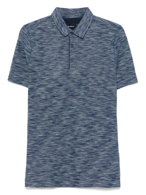REMUS UOMO mélange-effect polo shirt Blue 5835678