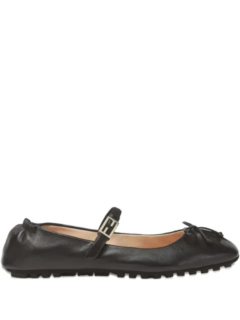 FENDI Baguette ballet flats Black 8F8689NBA