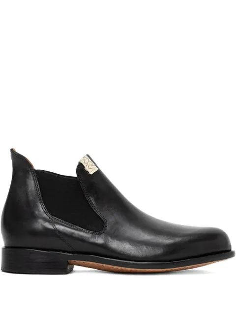visvim leather chelsea boots Black 0124202002005