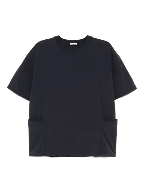 Spoonyard packable side zip pockets T-shirt Blue WT012NAVY