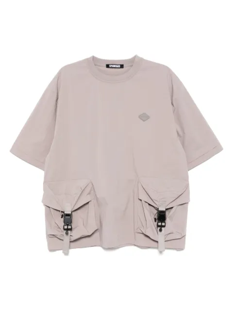 Spoonyard big military pockets T-shirt Grey WT004LIGHTGREY