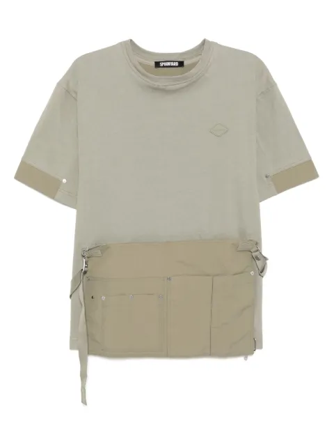 Spoonyard detachable layered T-shirt Green KT108MOSSGREEN