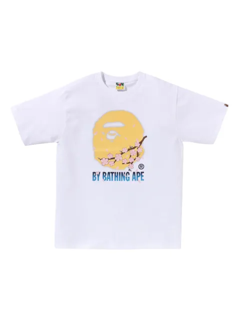 A BATHING APE® Sakura Face T-shirt White 001TEL201019F