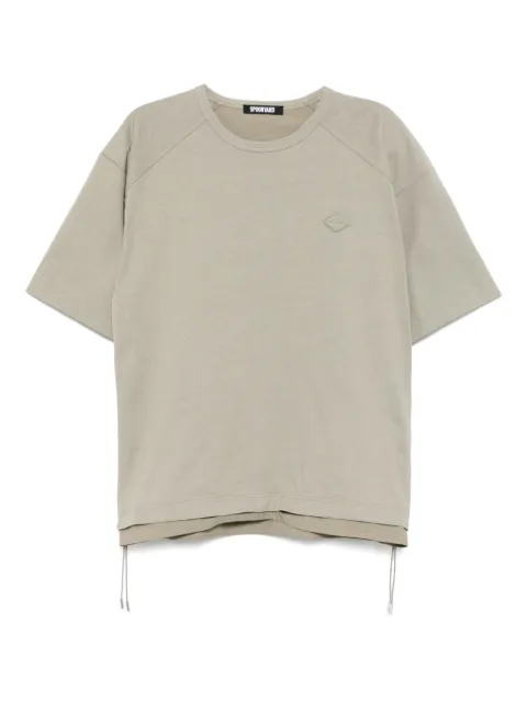 Spoonyard side lace-up T-shirt Neutrals KT109MOSSGREEN