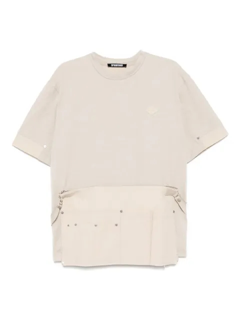Spoonyard detachable layered T-shirt Neutrals KT108BEIGE