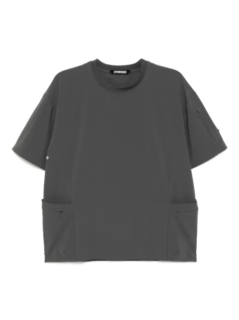 Spoonyard packable side zip pockets T-shirt Grey WT012CHARCOAL