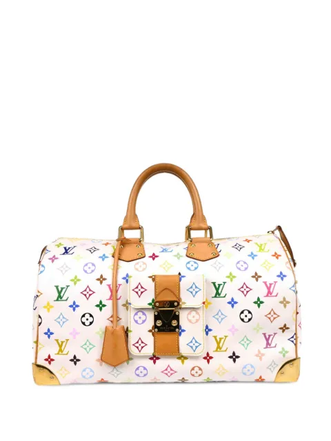 Louis Vuitton Pre-Owned x Takashi Murakami 2011 Speedy 40 handbag White 153872