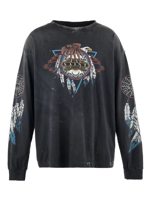 SAINT MXXXXXX cotton sweater Black SMHR80000C40