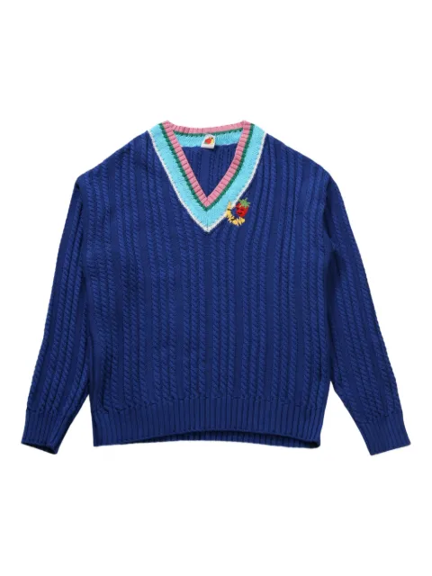 Sky High Farm cable-knit jumper Blue SHF07N007