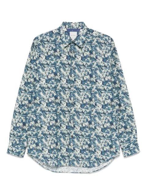 Paul Smith floral-print cotton shirt Blue M1R901UP02654