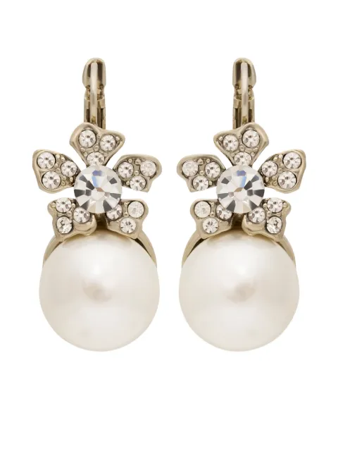 Kenneth Jay Lane pearl-detailing earrings Silver 4149EWPP