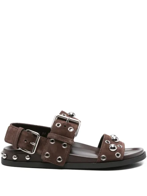 Valentino Garavani stud-embellished sandals Brown WS0MM5CRB