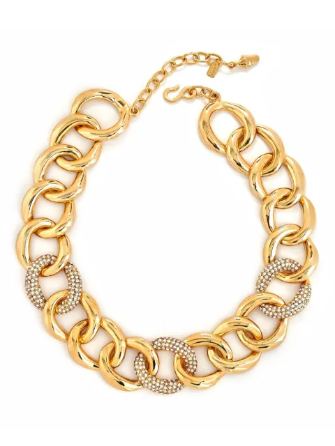 Kenneth Jay Lane chain-link necklace Gold 9541NGC