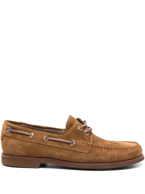 Gianvito Rossi suede boat shoes Brown U2539151GOMS6C