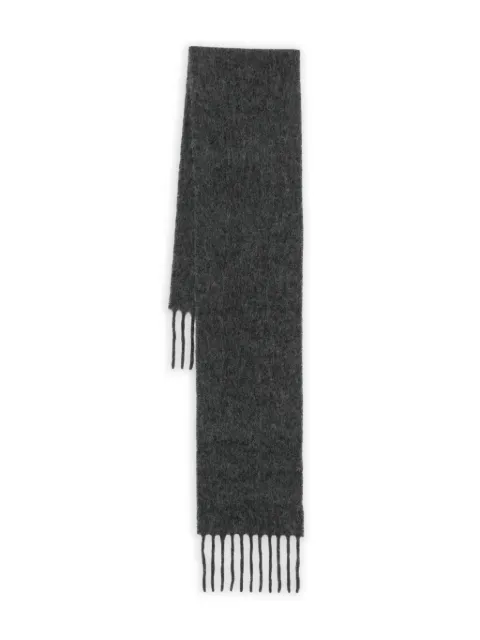 OUR LEGACY Estate fuzzy fringe scarf Grey A4258EPH