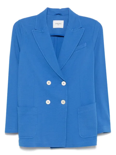 Circolo 1901 piqué-weave blazer Blue FD34222