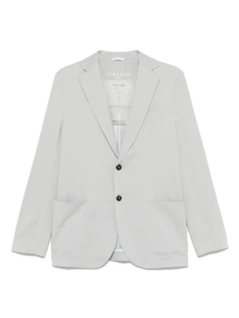 Circolo 1901 piqué-weave blazer Grey CN4660